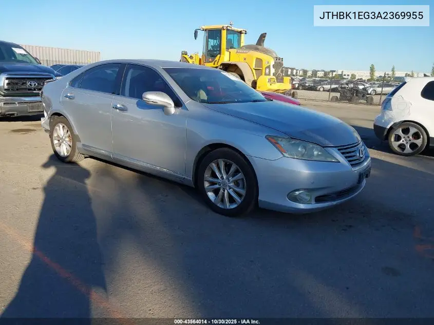 JTHBK1EG3A2369955 2010 Lexus Es 350