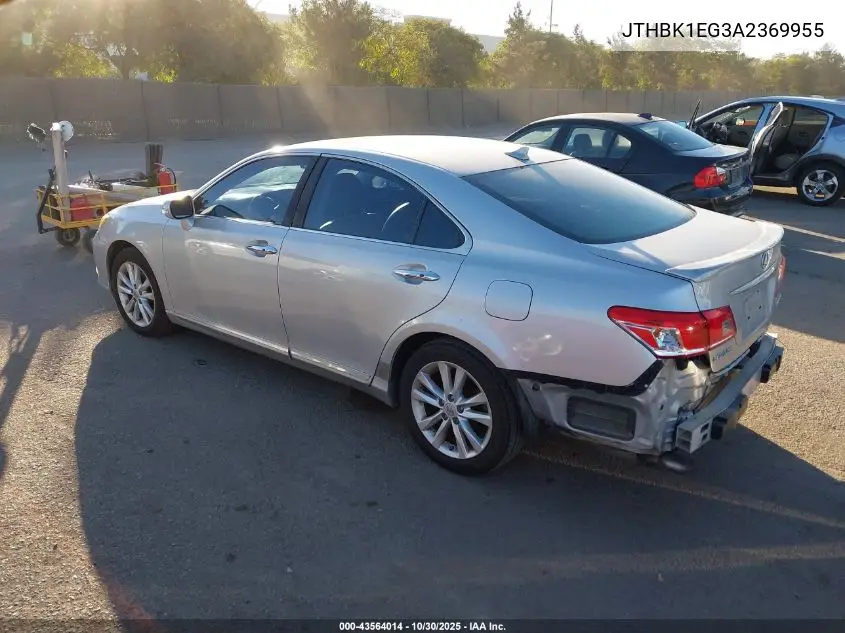 JTHBK1EG3A2369955 2010 Lexus Es 350