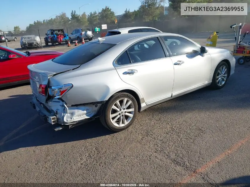 JTHBK1EG3A2369955 2010 Lexus Es 350