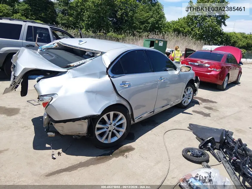 2010 Lexus Es 350 VIN: JTHBK1EG3A2385461 Lot: 45375055
