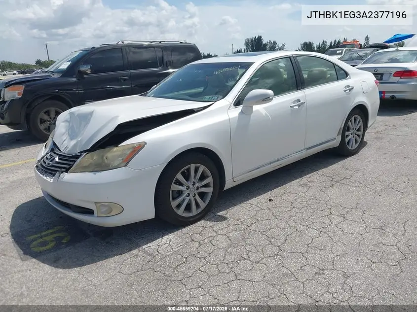 2010 Lexus Es 350 VIN: JTHBK1EG3A2377196 Lot: 45659204