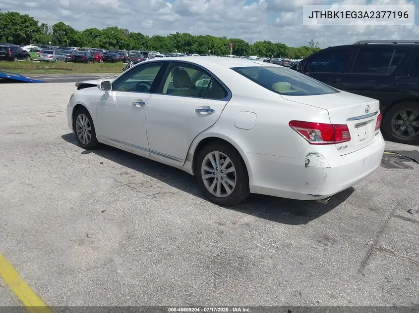 2010 Lexus Es 350 VIN: JTHBK1EG3A2377196 Lot: 45659204