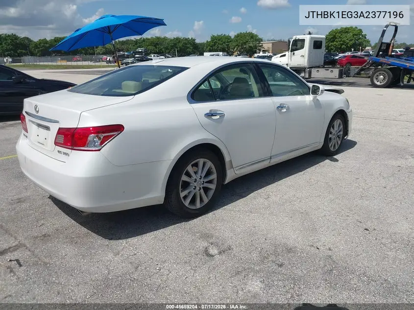 2010 Lexus Es 350 VIN: JTHBK1EG3A2377196 Lot: 45659204
