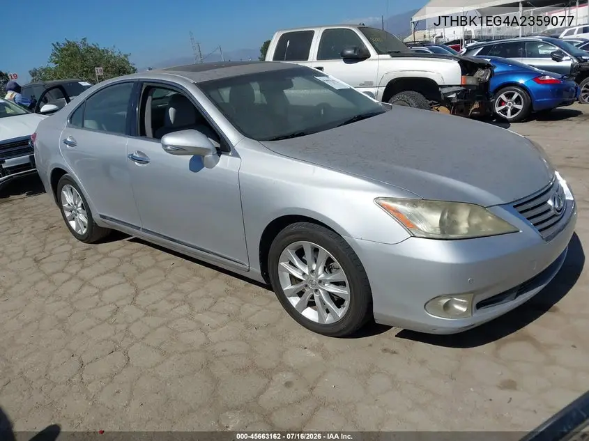 2010 Lexus Es 350 VIN: JTHBK1EG4A2359077 Lot: 45663162