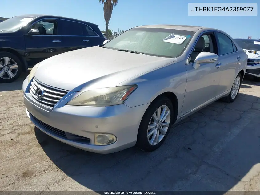 2010 Lexus Es 350 VIN: JTHBK1EG4A2359077 Lot: 45663162