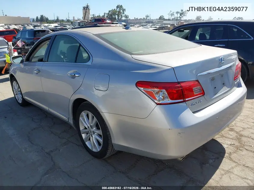 2010 Lexus Es 350 VIN: JTHBK1EG4A2359077 Lot: 45663162