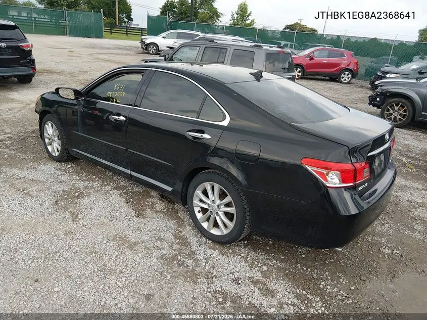 2010 Lexus Es 350 VIN: JTHBK1EG8A2368641 Lot: 45680803