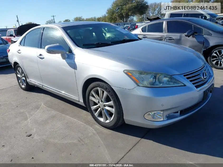 JTHBK1EG8B2461435 2011 Lexus Es 350