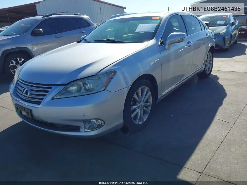JTHBK1EG8B2461435 2011 Lexus Es 350