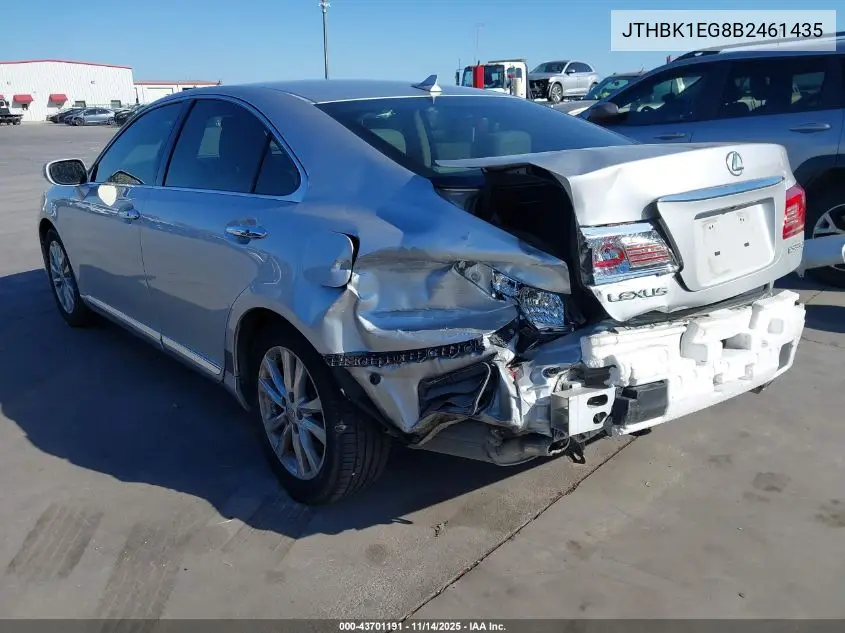 JTHBK1EG8B2461435 2011 Lexus Es 350