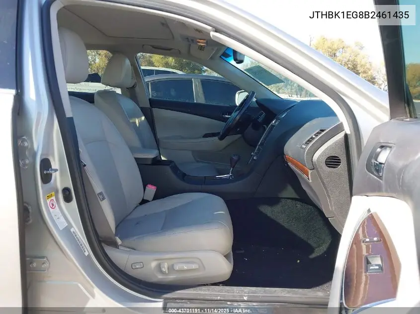 JTHBK1EG8B2461435 2011 Lexus Es 350