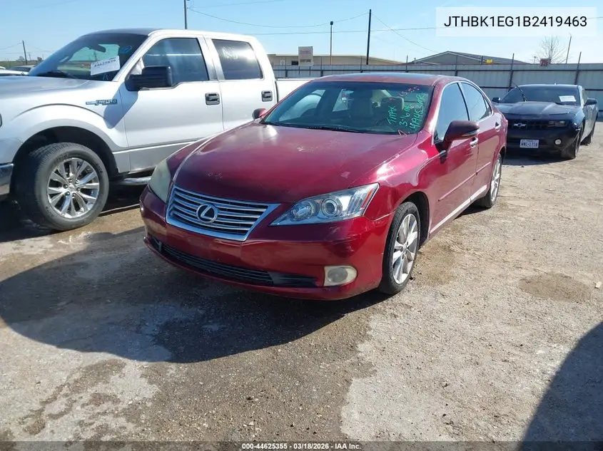 JTHBK1EG1B2419463 2011 Lexus Es 350