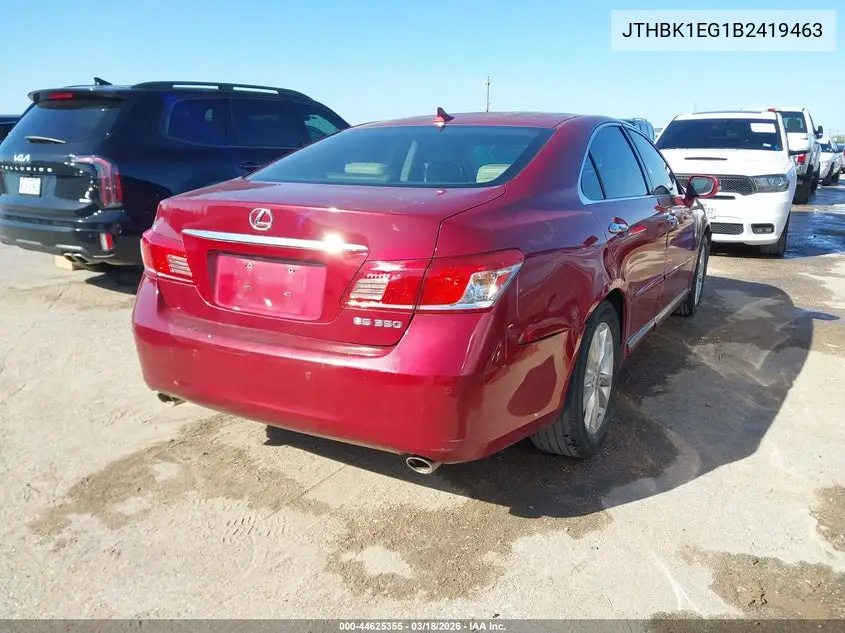JTHBK1EG1B2419463 2011 Lexus Es 350