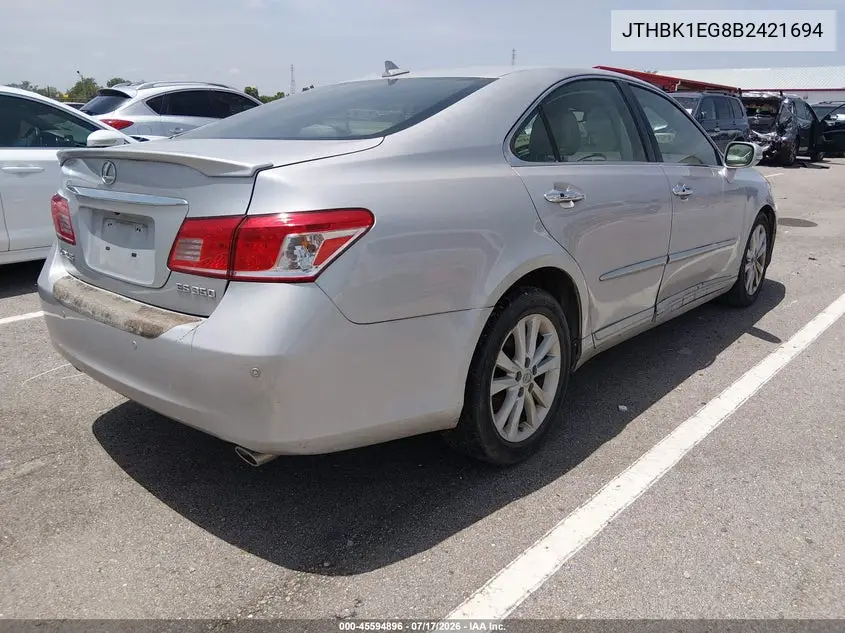 2011 Lexus Es 350 VIN: JTHBK1EG8B2421694 Lot: 45594896