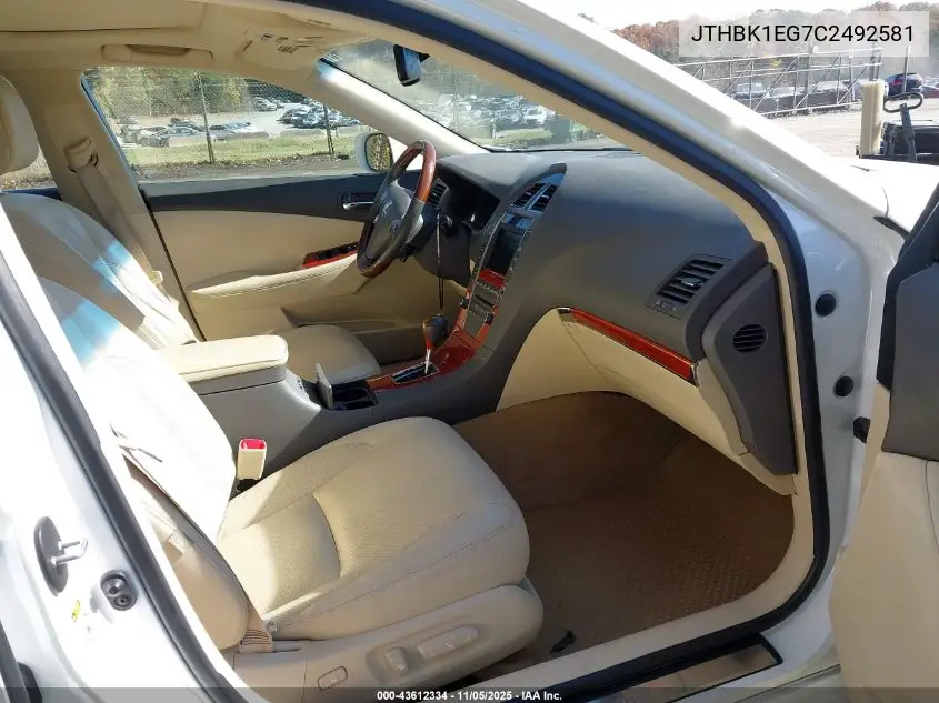 JTHBK1EG7C2492581 2012 Lexus Es 350