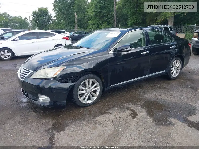 2012 Lexus Es 350 VIN: JTHBK1EG9C2512703 Lot: 45473434