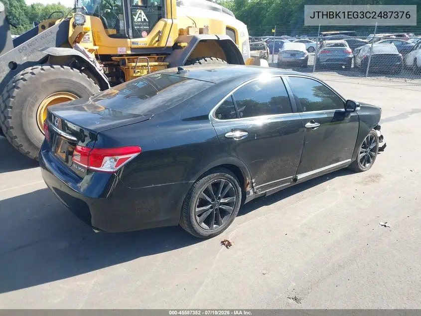 2012 Lexus Es 350 VIN: JTHBK1EG3C2487376 Lot: 45587352