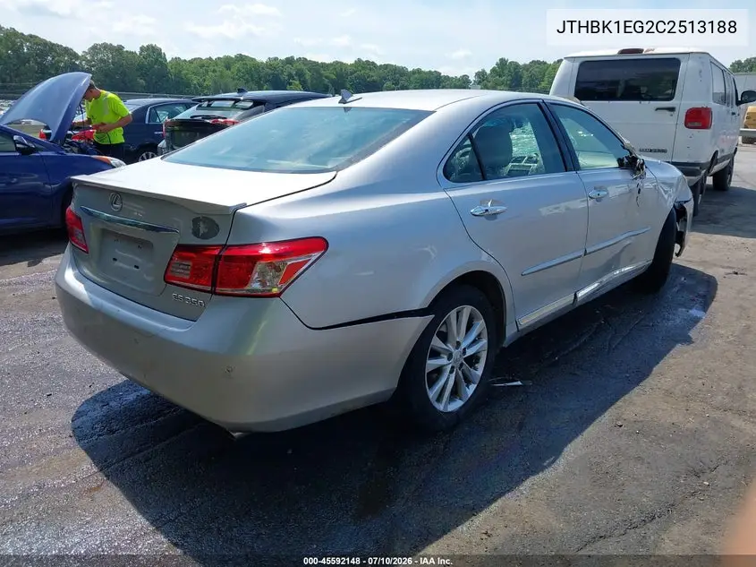2012 Lexus Es 350 VIN: JTHBK1EG2C2513188 Lot: 45592148