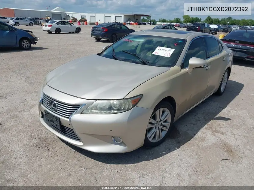 2013 Lexus Es 350 VIN: JTHBK1GGXD2072392 Lot: 45399197