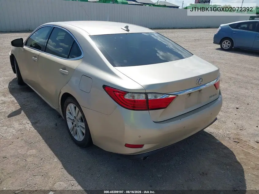2013 Lexus Es 350 VIN: JTHBK1GGXD2072392 Lot: 45399197
