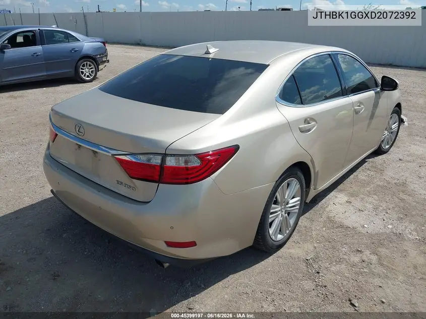 2013 Lexus Es 350 VIN: JTHBK1GGXD2072392 Lot: 45399197