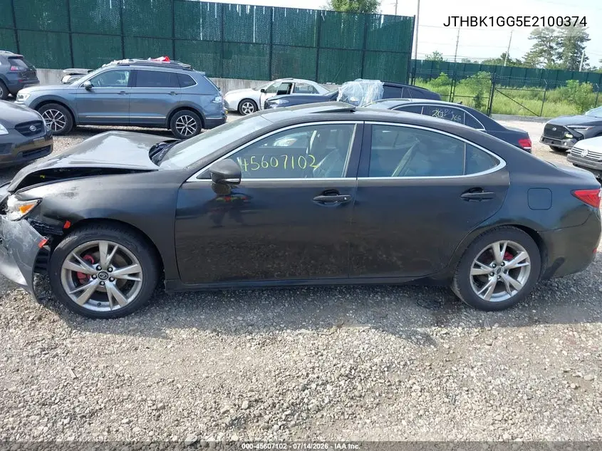 2014 Lexus Es 350 VIN: JTHBK1GG5E2100374 Lot: 45607102