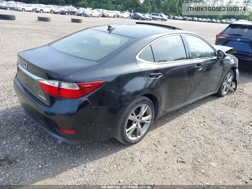 2014 Lexus Es 350 VIN: JTHBK1GG5E2100374 Lot: 45607102