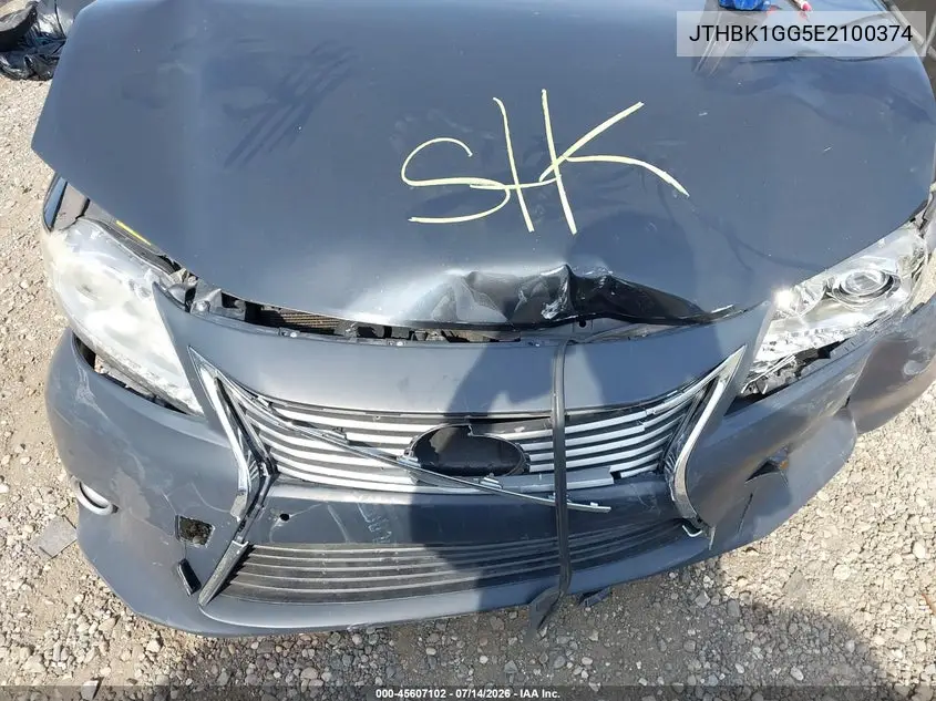 2014 Lexus Es 350 VIN: JTHBK1GG5E2100374 Lot: 45607102