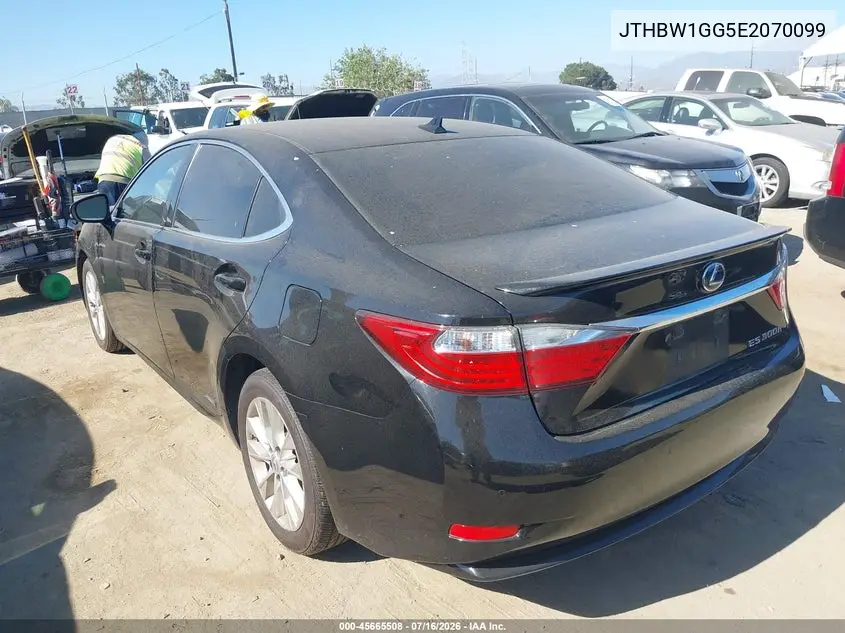 2014 Lexus Es 300H VIN: JTHBW1GG5E2070099 Lot: 45665508