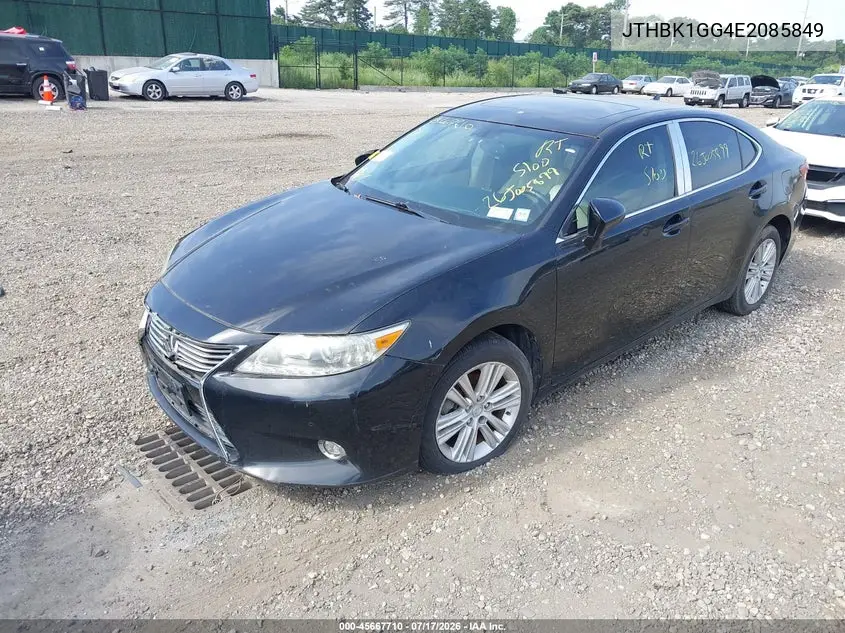 2014 Lexus Es 350 VIN: JTHBK1GG4E2085849 Lot: 45667710