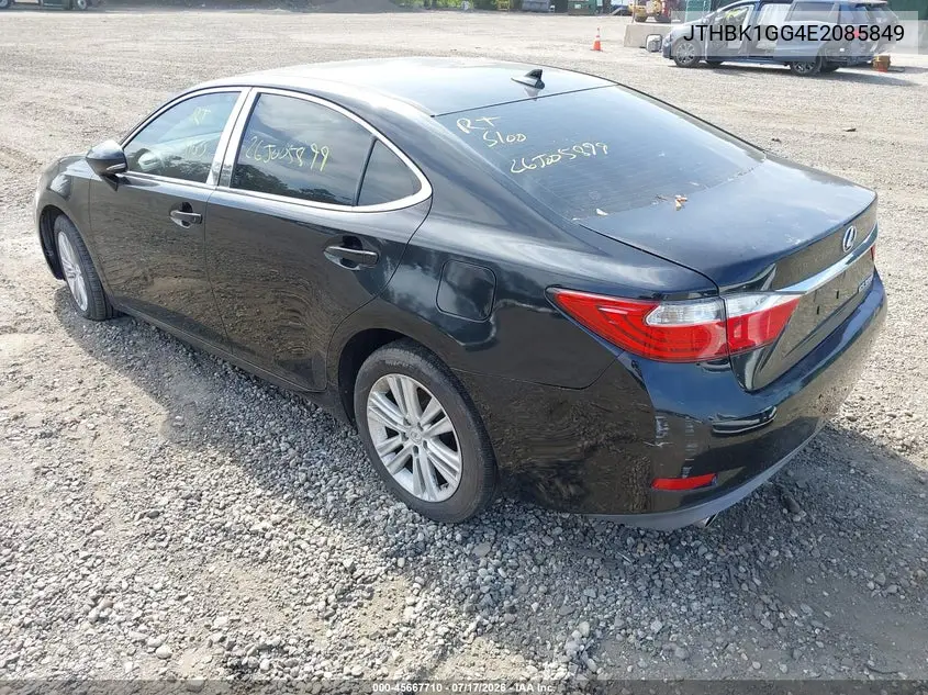 2014 Lexus Es 350 VIN: JTHBK1GG4E2085849 Lot: 45667710