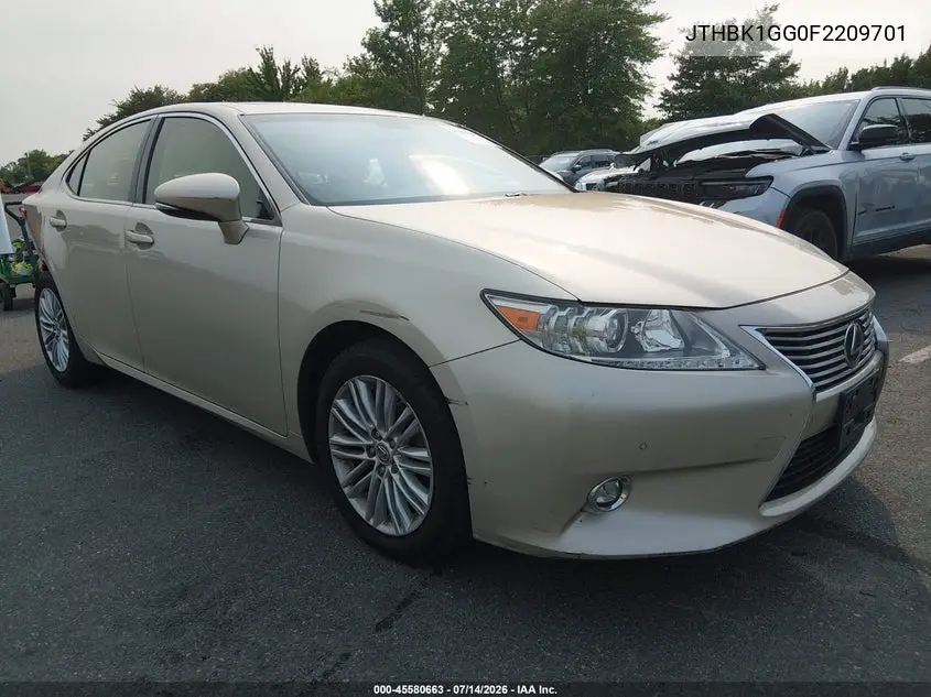 2015 Lexus Es 350 VIN: JTHBK1GG0F2209701 Lot: 45580663
