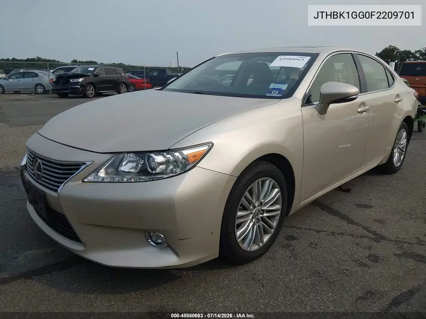 2015 Lexus Es 350 VIN: JTHBK1GG0F2209701 Lot: 45580663