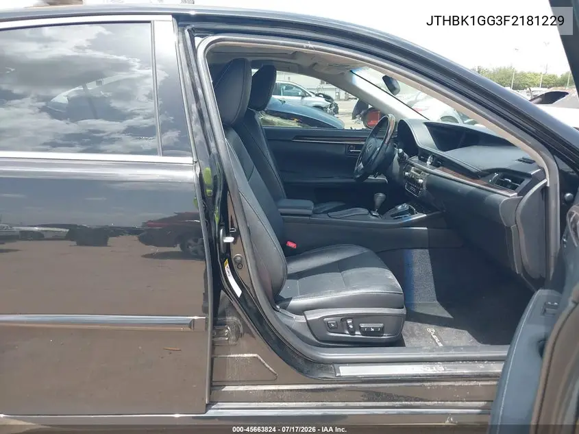 2015 Lexus Es 350 VIN: JTHBK1GG3F2181229 Lot: 45663824