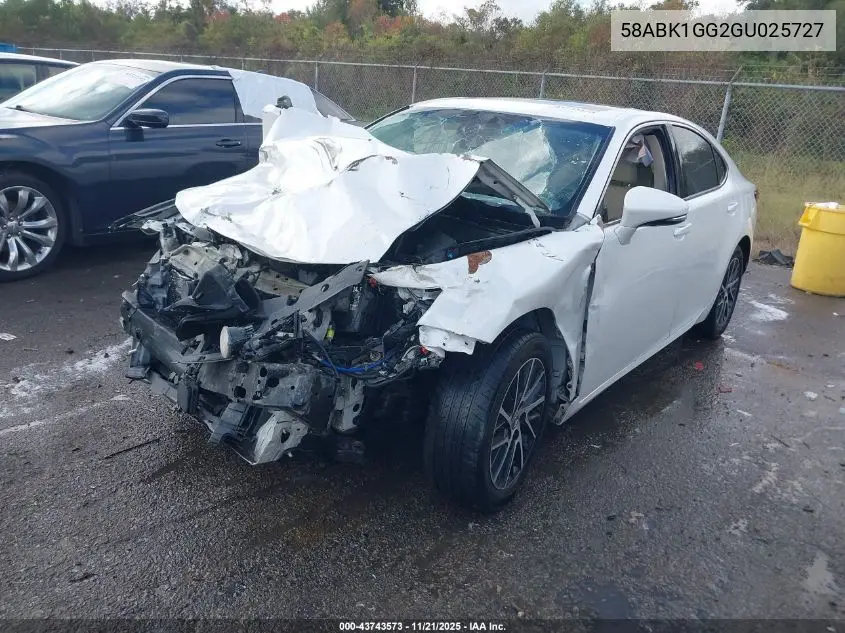 58ABK1GG2GU025727 2016 Lexus Es 350
