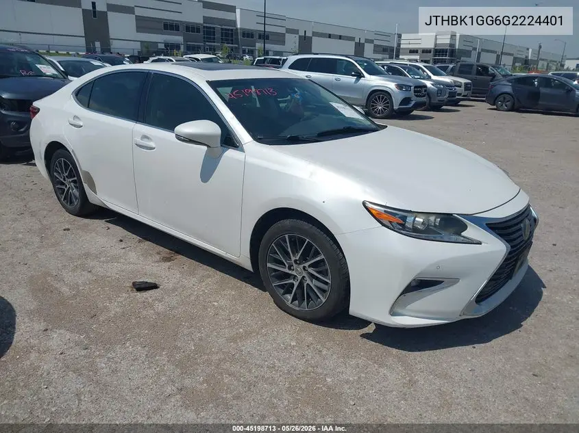 2016 Lexus Es 350 VIN: JTHBK1GG6G2224401 Lot: 45198713