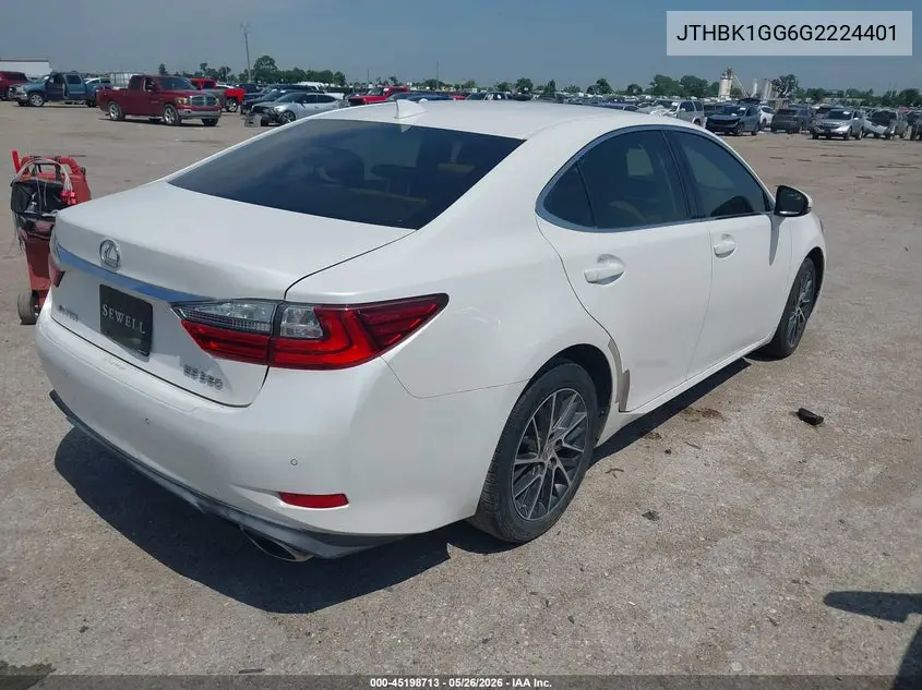 2016 Lexus Es 350 VIN: JTHBK1GG6G2224401 Lot: 45198713