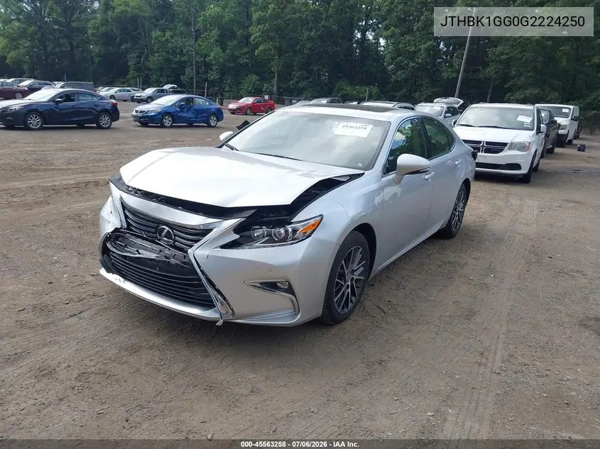 2016 Lexus Es 350 VIN: JTHBK1GG0G2224250 Lot: 45563258