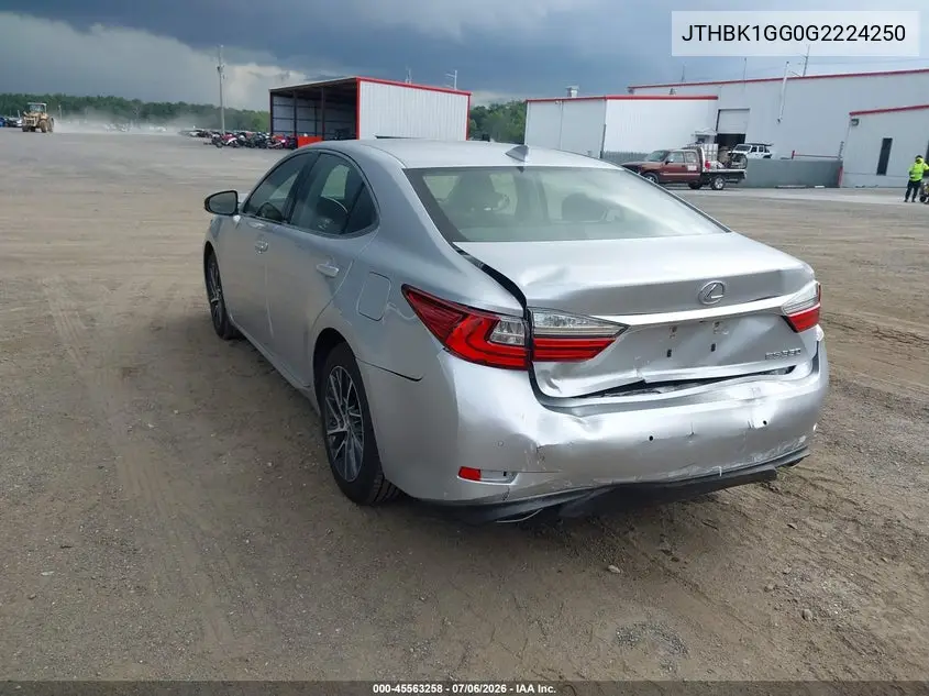 2016 Lexus Es 350 VIN: JTHBK1GG0G2224250 Lot: 45563258