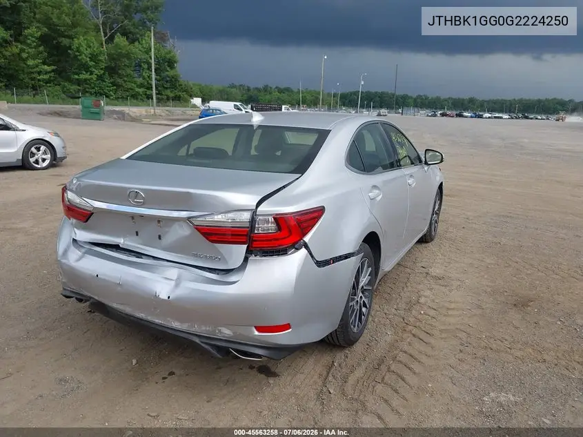 2016 Lexus Es 350 VIN: JTHBK1GG0G2224250 Lot: 45563258