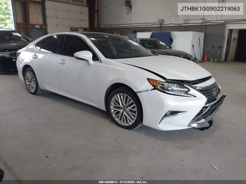2016 Lexus Es 350 VIN: JTHBK1GG9G2219063 Lot: 45599610