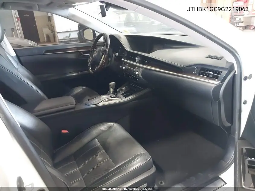 2016 Lexus Es 350 VIN: JTHBK1GG9G2219063 Lot: 45599610