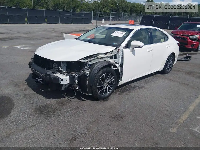 2016 Lexus Es 350 VIN: JTHBK1GG2G2236304 Lot: 45692126