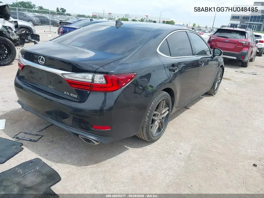 2017 Lexus Es 350 VIN: 58ABK1GG7HU048485 Lot: 45235377