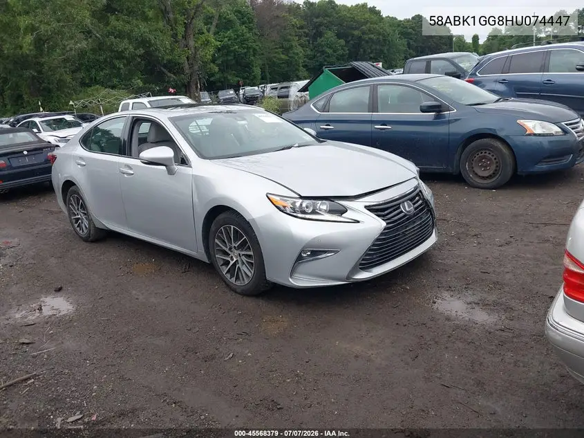 2017 Lexus Es 350 VIN: 58ABK1GG8HU074447 Lot: 45568379