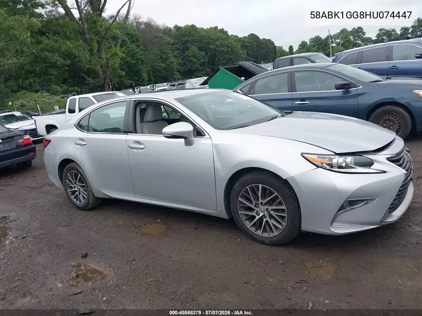 2017 Lexus Es 350 VIN: 58ABK1GG8HU074447 Lot: 45568379