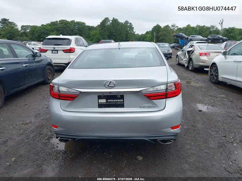 2017 Lexus Es 350 VIN: 58ABK1GG8HU074447 Lot: 45568379