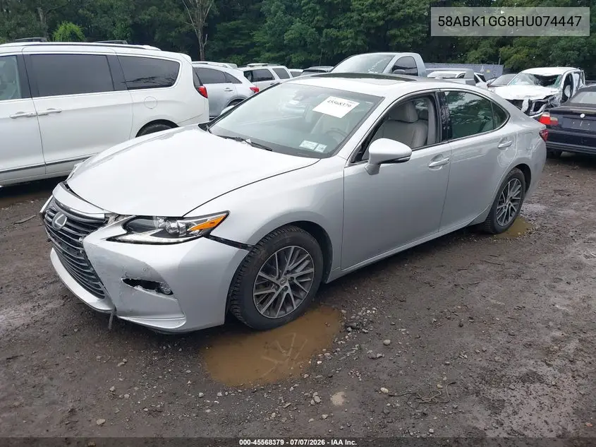2017 Lexus Es 350 VIN: 58ABK1GG8HU074447 Lot: 45568379