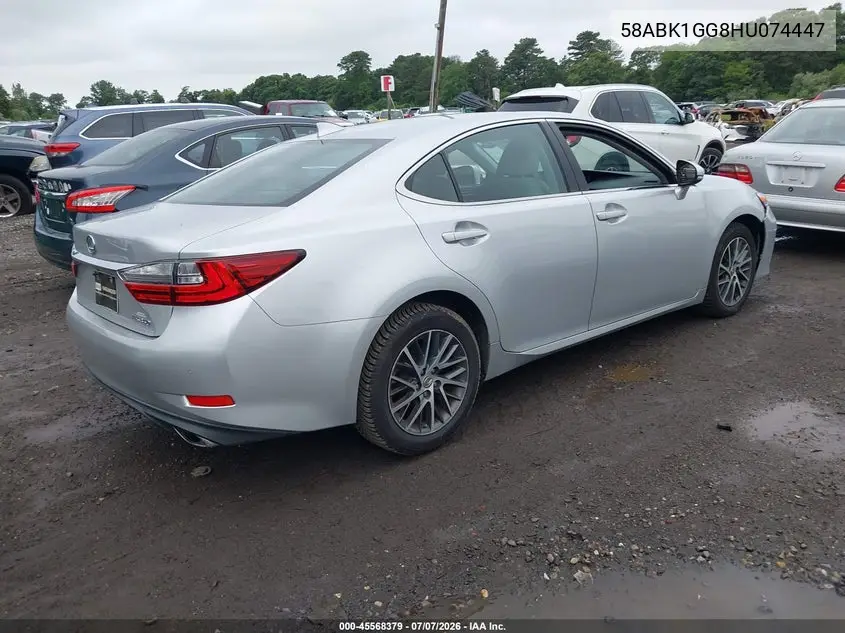 2017 Lexus Es 350 VIN: 58ABK1GG8HU074447 Lot: 45568379