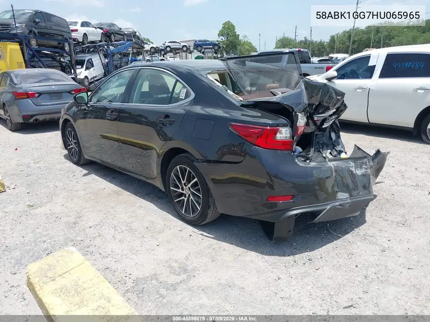 2017 Lexus Es 350 VIN: 58ABK1GG7HU065965 Lot: 45596079